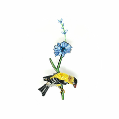 American Goldfinch Brooch Pin - Trovelore