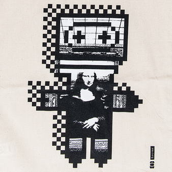 Totebag The Writings of the Louvre by M/M (Paris) - The Agent - 43x67 cm