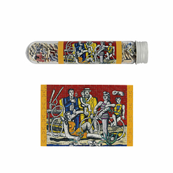 Micro Puzzle Fernand Léger - Les loisirs sur fond rouge, 1949 - 150 pièces