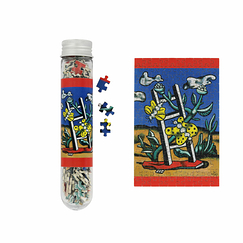 Micro Puzzle Fernand Léger - Deux papillons jaunes sur une échelle, 1951 - 150 pièces