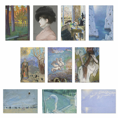 Set of 10 postcards Pastels from the Musée d'Orsay, from Millet to Redon