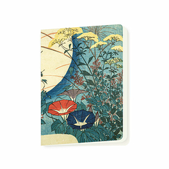 Cahier Utagawa Hiroshige - Les Sept Plantes d'automne sous la lune, 1840