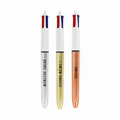 4 Colours pen glossy gold Sarah Bernhardt - Even so !