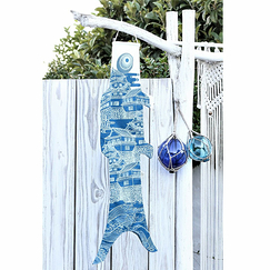 Koinobori Ôshiro Bleu - 100 x 35 cm