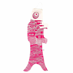 Koinobori Ôshiro Cerise - 70 x 26,4 cm