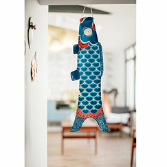 Koinobori Bleu océan - 76 x 26 cm