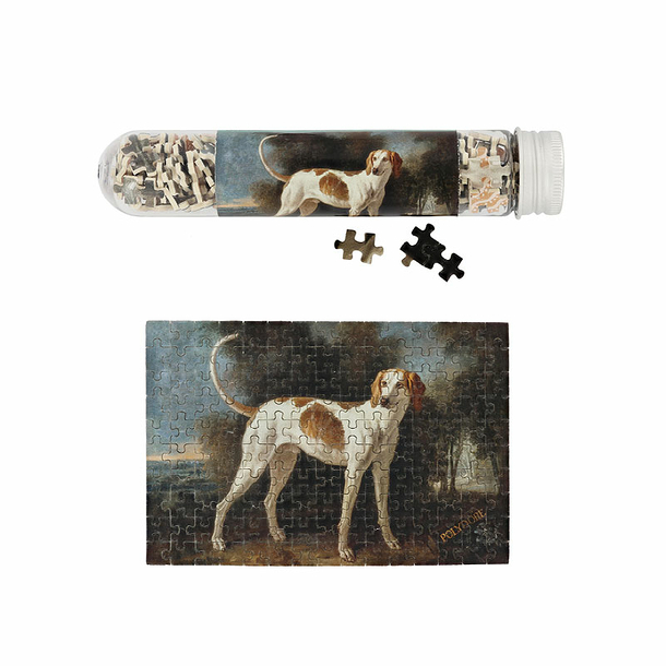 Micro Puzzle 150 pieces Jean-Baptiste Oudry - Polydore, dog of the pack of Louis XV, 1726