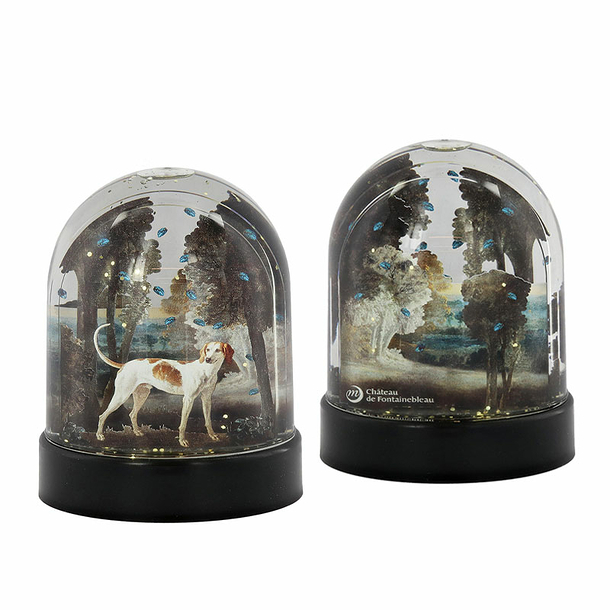 Snow globe Jean-Baptiste Oudry - Polydore dog of the pack of Louis XV, 1726