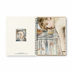 Cahier à spirale Édouard Manet / Edgar Degas - Femme dans un tub, 1878 / Le Tub, 1886