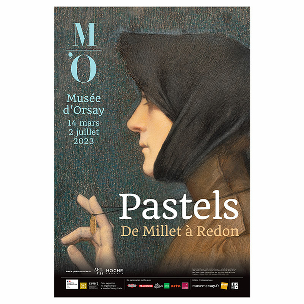 Affiche de l'exposition Pastels De Millet à Redon - 40 x 60 cm