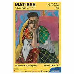 Affiche de l'exposition - Matisse. Cahiers d'art, le tournant des années 30 - 40 x 60 cm