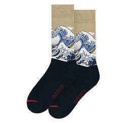 Chaussettes Hokusai - Grande Vague - Sable