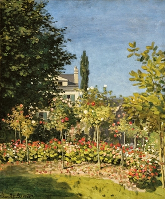 Jardin en fleurs, à Sainte-Adresse