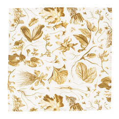 Set of 2 Napkins The King's Herbarium Bronze - 42x42 cm