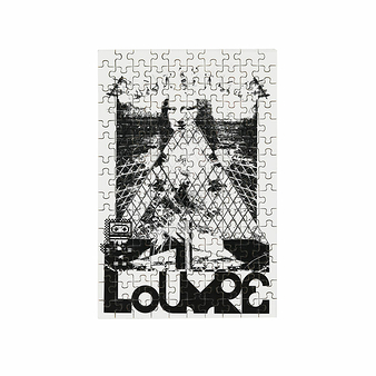 Micro Puzzle Les Écritures du Louvre par M/M (Paris)