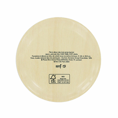 Plateau rond 3 jarres - ⌀31 cm