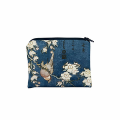 Purse - Katsushika Hokusai - Bullfinch and cherry-tree - 13x10 cm