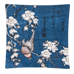 Cushion cover Katsushika Hokusai - Bullfinch and cherry-tree - 40x40cm