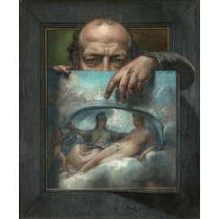 Autoportrait en trompe-l’oeil (détail)