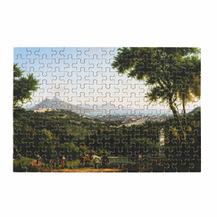 Micro Puzzle 150 pieces Alexandre Hyacinthe Dunouy - View of Naples from Capodimonte, 1813