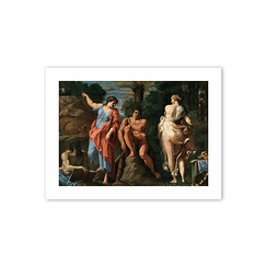 Reproduction Annibal Carrache - Hercule à la croisée des chemins, 1596 - 30x40 cm