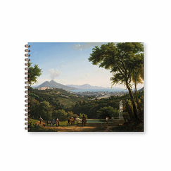 Cahier à spirale Alexandre Hyacinthe Dunouy - Vue de Naples depuis Capodimonte, 1813