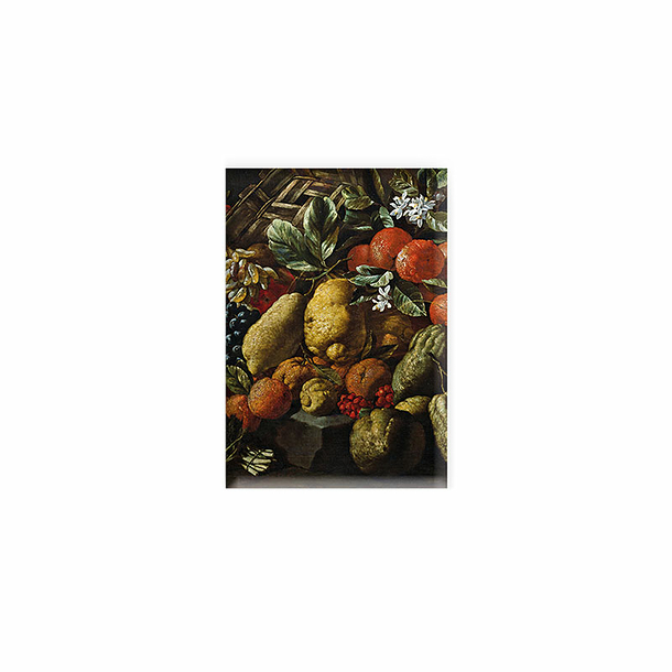 Magnet Brueghel / Ruoppolo - Still life with fruit and flowers, 1680-1685