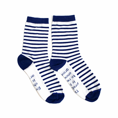 Chaussettes rayées Citation Picasso - Isol