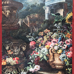 Torchon Brueghel / Ruoppolo - Nature morte aux fruits et aux fleurs, 1680-1685 - 72x48cm