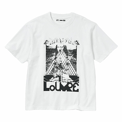 T-shirt Les Écritures du Louvre par M/M (Paris) - Blanc