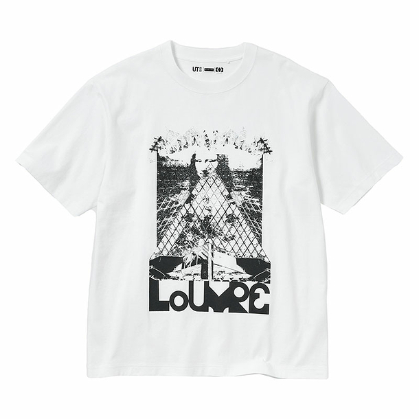 T-shirt Les Écritures du Louvre par M/M (Paris) - Blanc