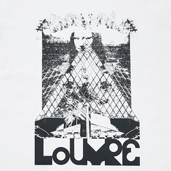 T-shirt Writing of the Louvre by M/M (Paris) - White