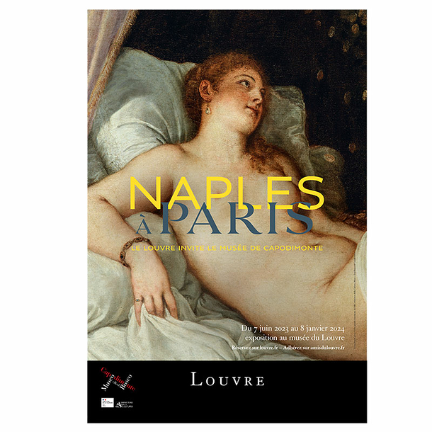 Affiche de l'exposition - Naples à Paris. Le Louvre invite le musée de Capodimonte - Danaé 40 x 60 cm