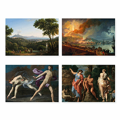 Étui de 10 cartes postales Naples à Paris. Le Louvre invite le musée de Capodimonte