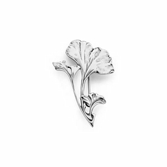 Brooch Gingko Art Nouveau