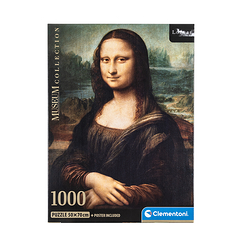 Puzzle 1000 pièces + poster inclus Léonard de Vinci - La Joconde, 1503-1519