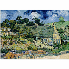 Affiche Vincent Van Gogh - Chaumes de Cordeville à Auvers-sur-Oise, 1890 - 50x70cm