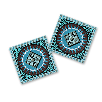 Set of 2 Coasters Moucharabieh