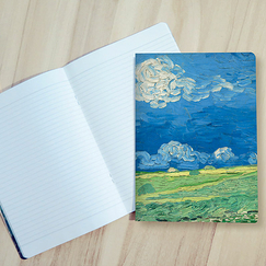 Notebook Vincent van Gogh - Wheatfield under Thunderclouds, 1890