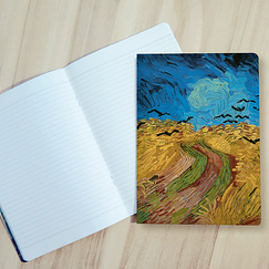 Notebook Vincent van Gogh - Wheatfield with Crows, 1890