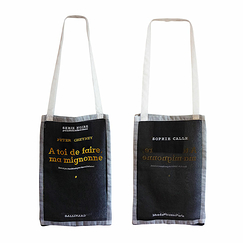 Bag Peter Cheyney À toi de faire, ma mignonne / Sophie Calle - 30x40 cm