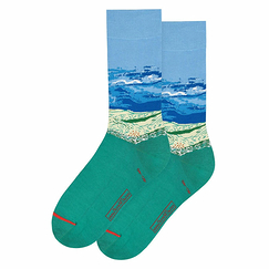 Chaussettes Vincent van Gogh - Champ de blé sous des nuages d'orage