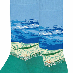 Chaussettes Vincent van Gogh - Champ de blé sous des nuages d'orage