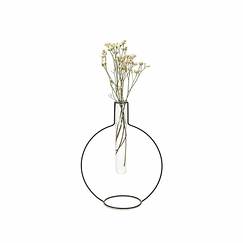 Vase rond Silhouette XL Noir - Balvi