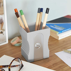 Plastic Pen holder Sharpener Grey - Balvi