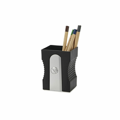 Pot à crayons en plastique - Taille-crayon Noir - Balvi