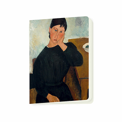 Cahier Amedeo Modigliani - Elvire assise, accoudée à une table, 1919