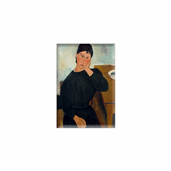 Magnet Amedeo Modigliani - Elvire assise, accoudée à une table, 1919