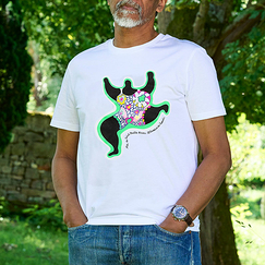 T-shirt blanc Homme Niki de Saint Phalle - Leaping Nana