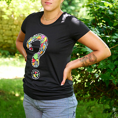 T-shirt noir Femme Niki de Saint Phalle - Point d'interrogation